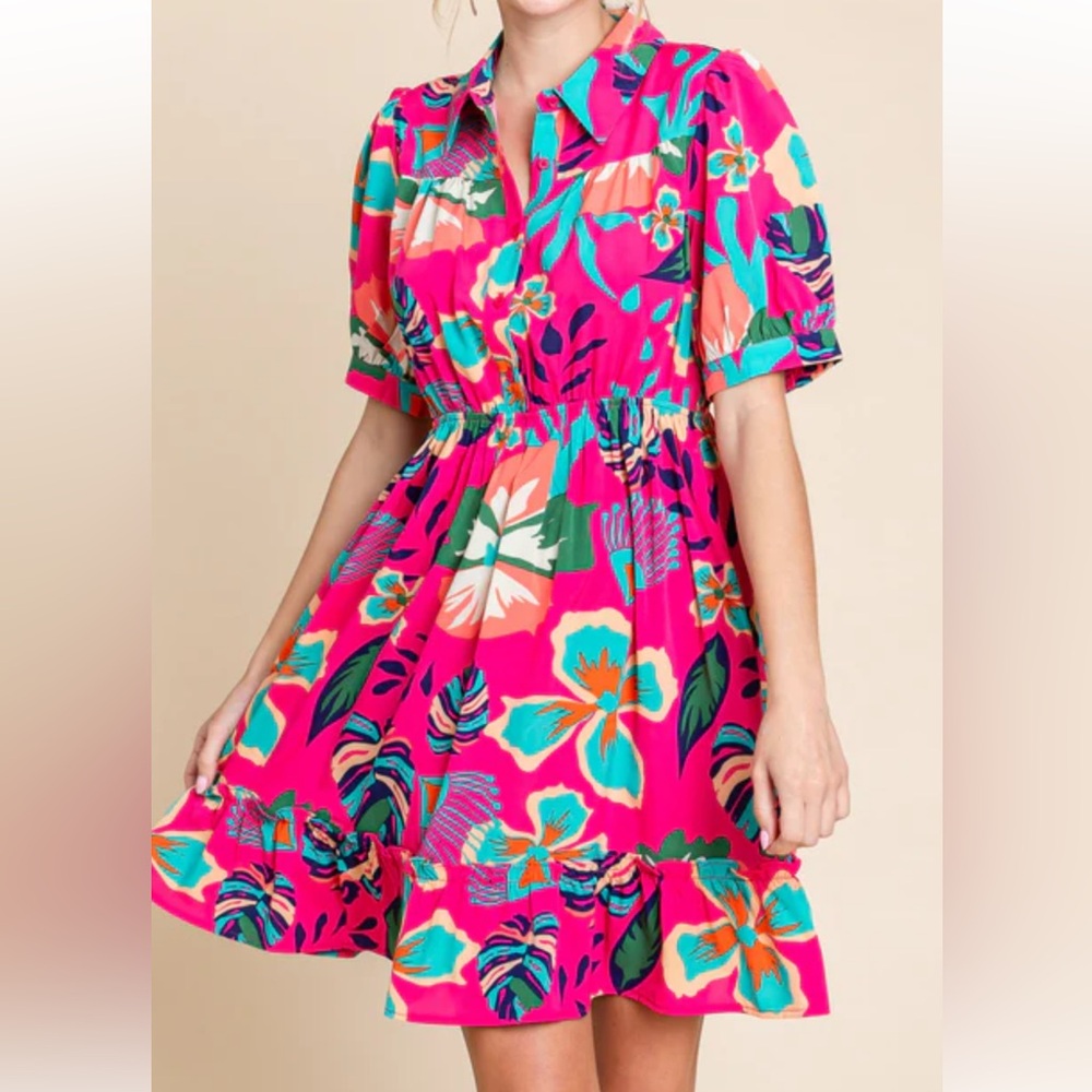 New with tags! Jodifl dress. Multiple sizes. Cute and colorful, great waist